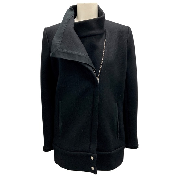 IRO BLACK WOOL POWNIL JACKET - Picture 1 of 4